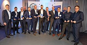 Gruppenfoto Verleihung LANline Award 2022