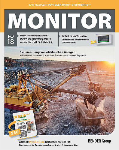 Das aktuelle Magazin für elektrische Sicherheit: MONITOR 2/2018