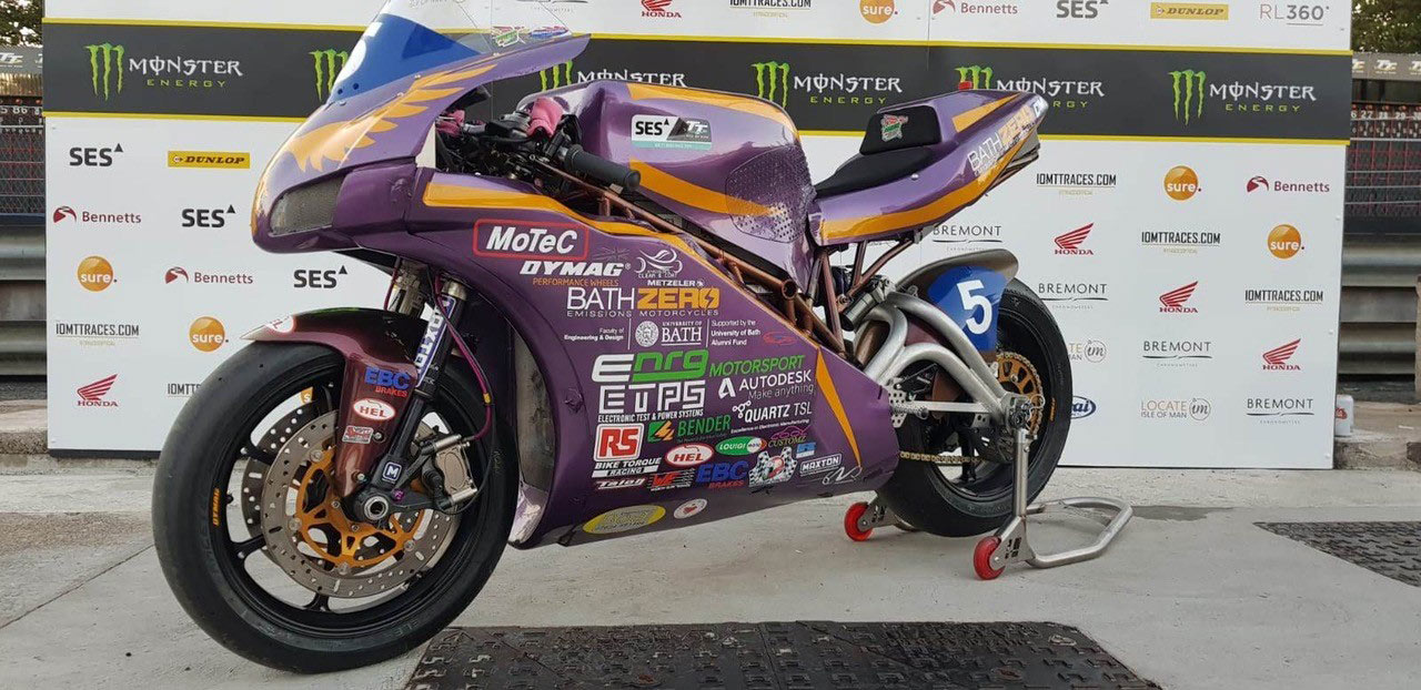 Bath University Success at the Isle of Man TT 2019 supported with Bender technology